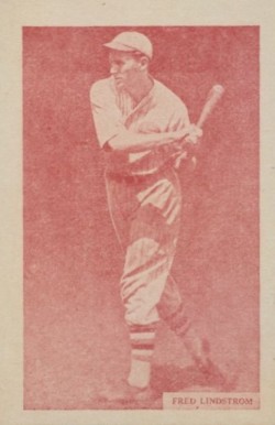 1933 Uncle Jacks Candy Fred Lindstrom # Baseball Card