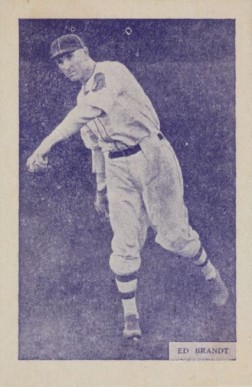 1933 Uncle Jacks Candy Ed Brandt # Baseball Card
