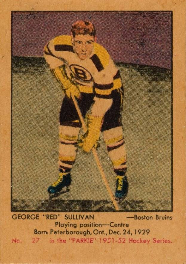 1951 Parkhurst George Sullivan #27 Hockey Card