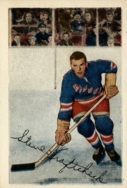 1952 Parkhurst Steve Kraftcheck #23 Hockey Card