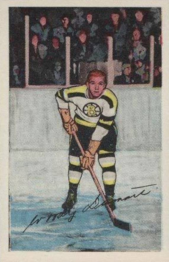 1952 Parkhurst Woody Dumart #72 Hockey Card