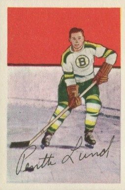 1952 Parkhurst Pentti Lund #83 Hockey Card