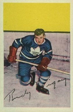 1952 Parkhurst Rudy Migay #96 Hockey Card