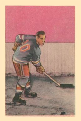 1952 Parkhurst Edgar Laprade #100 Hockey Card