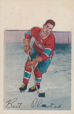1952 Parkhurst Bert Olmstead #93 Hockey Card