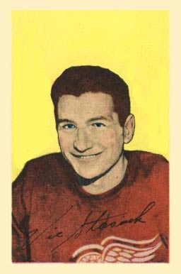 1952 Parkhurst Vic Stasiuk #90 Hockey Card