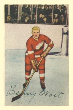 1952 Parkhurst Benny Woit #62 Hockey Card