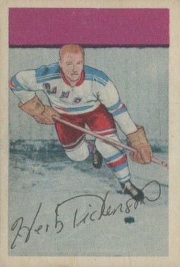 1952 Parkhurst Herb Dickerson #57 Hockey Card