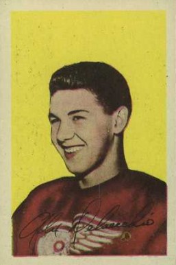 1952 Parkhurst Alex Delvecchio #53 Hockey Card
