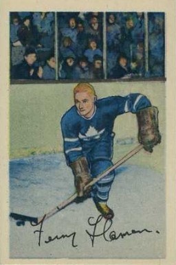 1952 Parkhurst Fern Flaman #47 Hockey Card