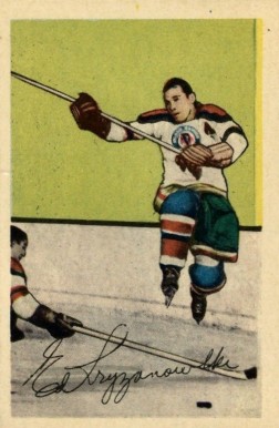 1952 Parkhurst Ed Kryznowski #29 Hockey Card