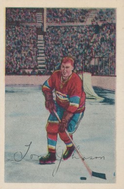 1952 Parkhurst Tom Johnson #9 Hockey Card