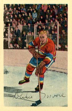 1952 Parkhurst Dickie Moore #10 Hockey Card