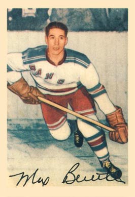 1953 Parkhurst Max Bentley #55 Hockey Card