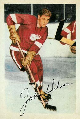 1953 Parkhurst Johnny Wilson #51 Hockey Card