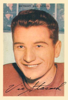 1953 Parkhurst Vic Stasiuk #39 Hockey Card