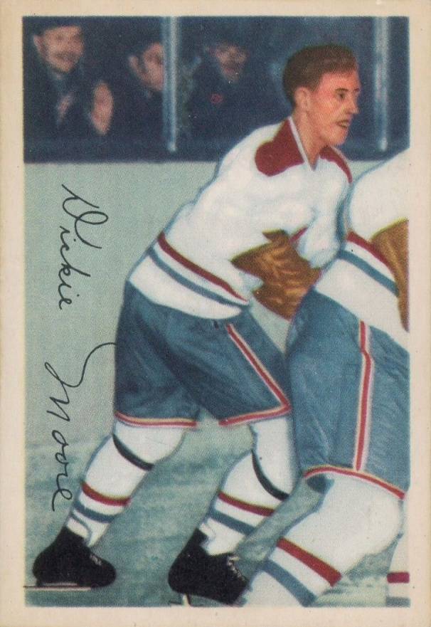 1953 Parkhurst Dickie Moore #28 Hockey Card