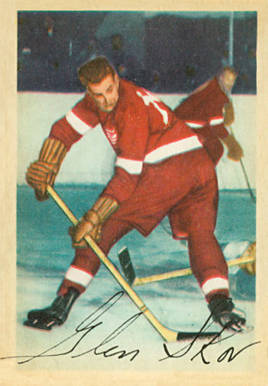 1953 Parkhurst Glen Skov #48 Hockey Card