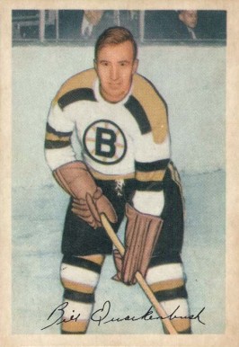 1953 Parkhurst Bill Quackenbush #100 Hockey Card