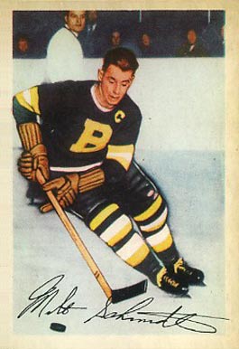 1953 Parkhurst Milt Schmidt #92 Hockey Card