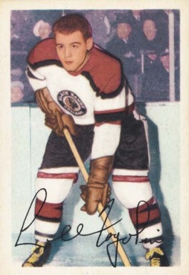 1953 Parkhurst Lee Fogolin #72 Hockey Card