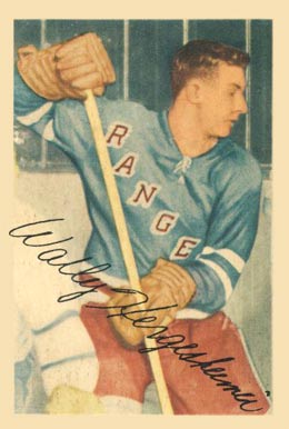 1953 Parkhurst Wally Hergesheimer #67 Hockey Card