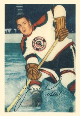 1953 Parkhurst Jim Peters #69 Hockey Card