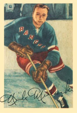 1953 Parkhurst Nick Mickoski #62 Hockey Card