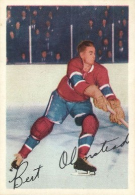 1953 Parkhurst Bert Olmstead #19 Hockey Card