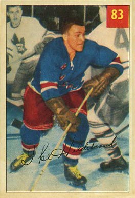1954 Parkhurst Ike Hildebrand #83 Hockey Card