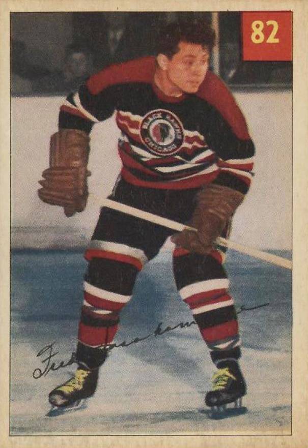 1954 Parkhurst Fred Sasakamoose #82 Hockey Card