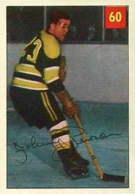 1954 Parkhurst Johnny Peirson #60 Hockey Card