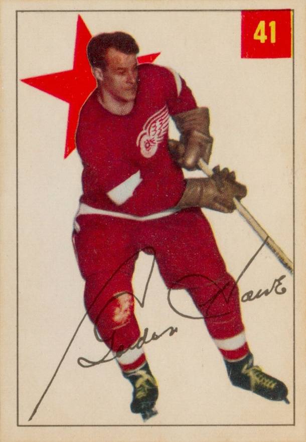 1954 Parkhurst Gordie Howe #41 Hockey Card