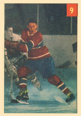 1954 Parkhurst John McCormack #9 Hockey Card