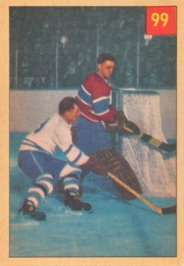 1954 Parkhurst Placid Plante Foils Tireless Teeder #99 Hockey Card