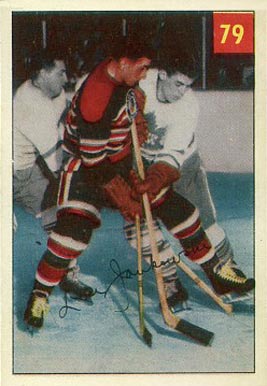 1954 Parkhurst Lou Jankowski #79 Hockey Card