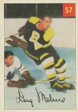 1954 Parkhurst Doug Mohns #57 Hockey Card