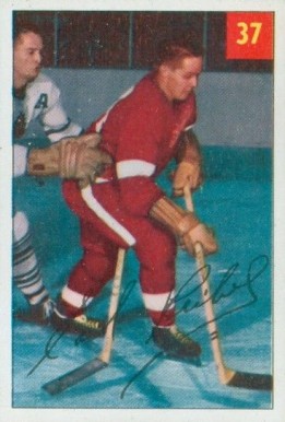 1954 Parkhurst Earl Reibel #37 Hockey Card