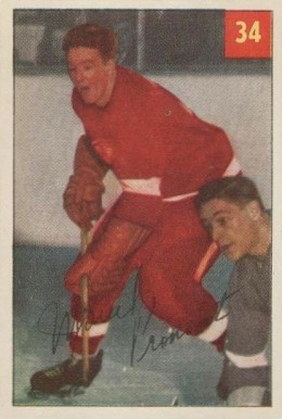1954 Parkhurst Marcel Pronovost #34 Hockey Card