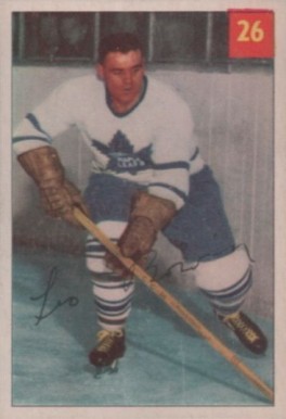 1954 Parkhurst Leo Boivin #26 Hockey Card