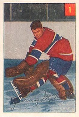 1954 Parkhurst Gerry McNeil #1 Hockey Card