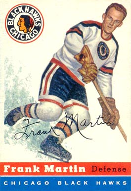 1954 Topps Frank Martin #30 Hockey Card