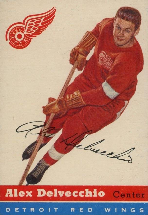1954 Topps Alex Delvecchio #39 Hockey Card