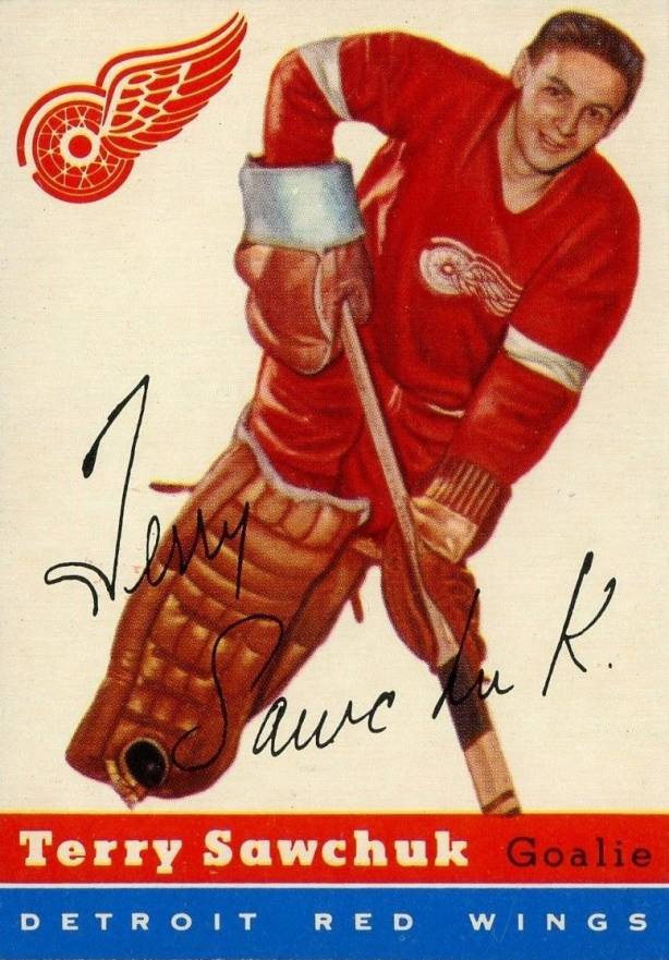 TERRY SAWCHUK DETROIT RED WINGS  Detroit red wings, Red wings