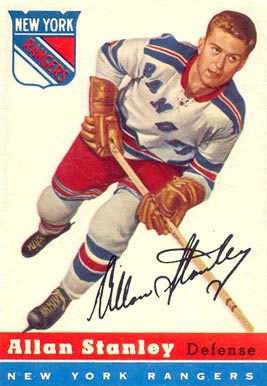 1954 Topps Allan Stanley #41 Hockey Card