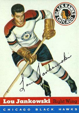 1954 Topps Lou Jankowski #28 Hockey Card