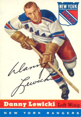 1954 Topps Danny Lewicki #23 Hockey Card