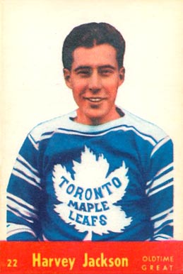 1955 Parkhurst Harvey Jackson #22 Hockey Card