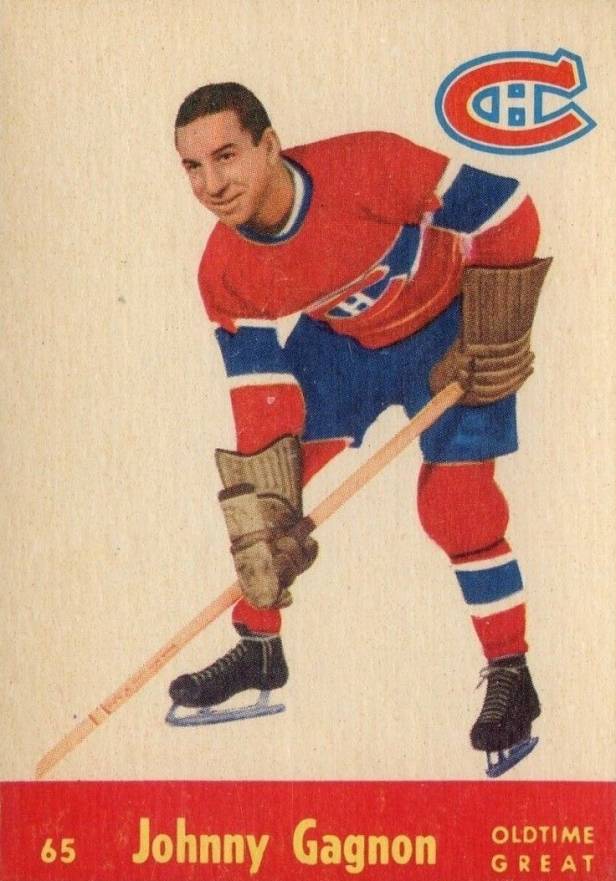 1955 Parkhurst Johnny Gagnon #65 Hockey Card