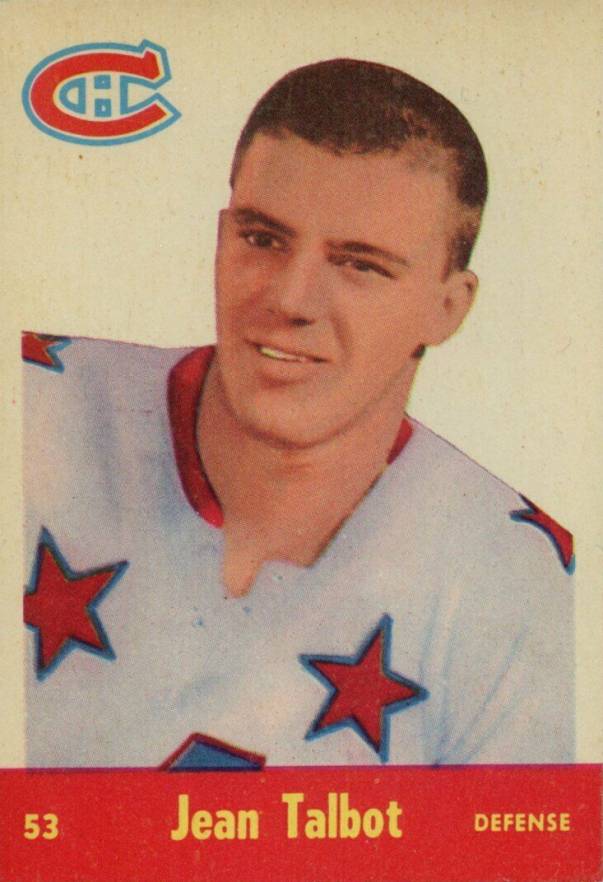 1955 Parkhurst Jean-guy Talbot #53 Hockey Card